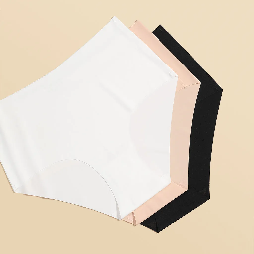 3 Pack Seamless Panties - High Waisted Briefs