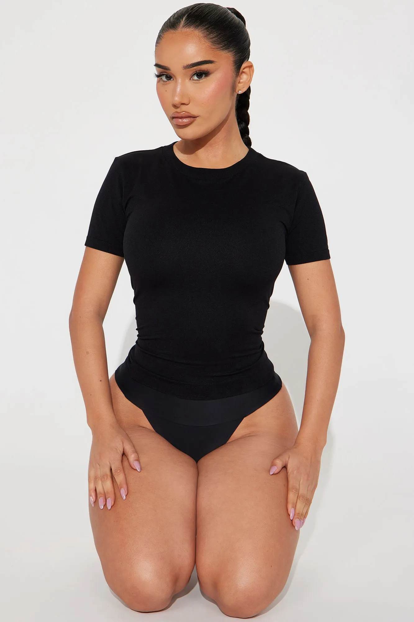 Always Looking Good Shapewear Top - Black