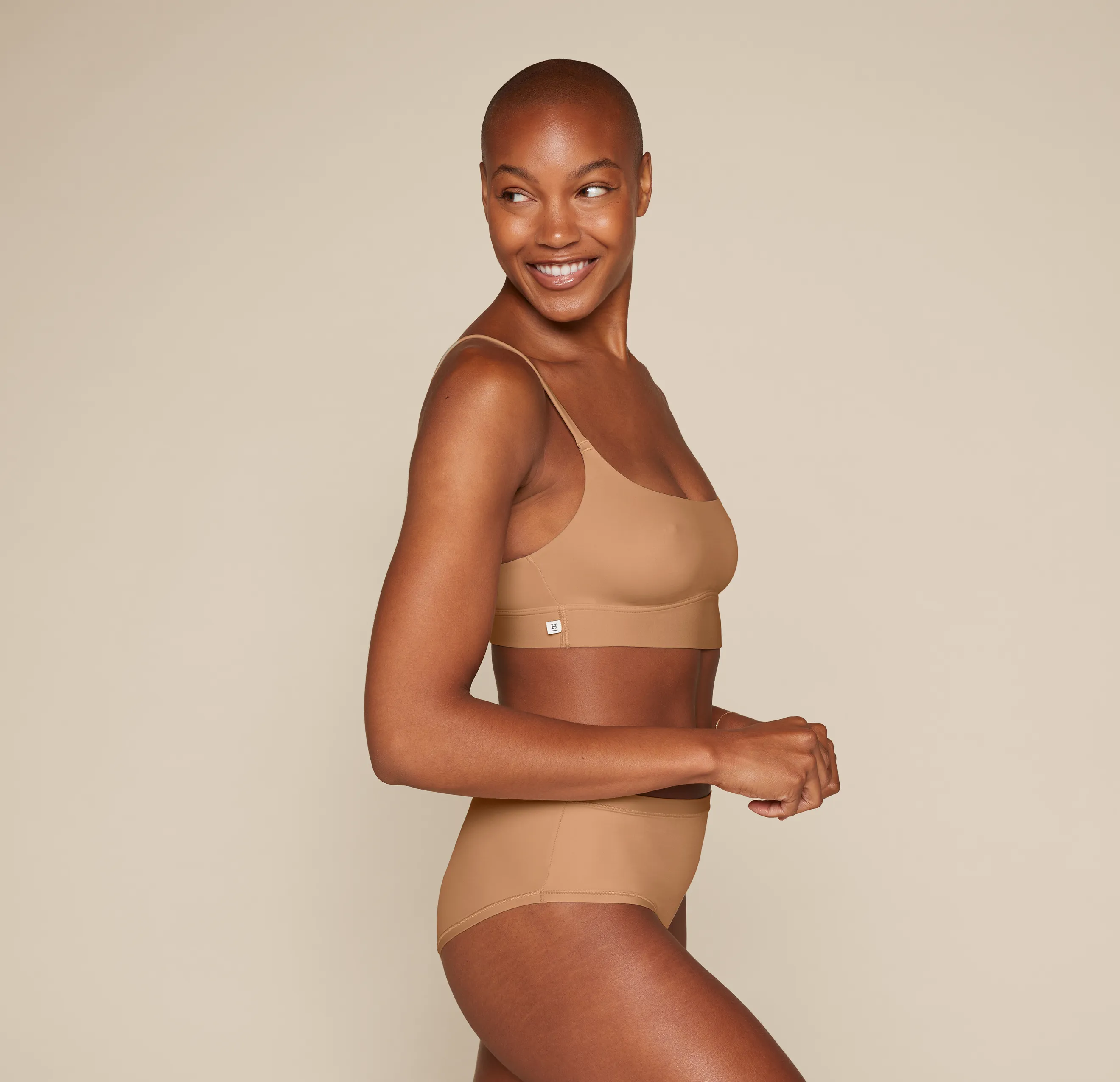 Bliss Scoop Bralette - Tan