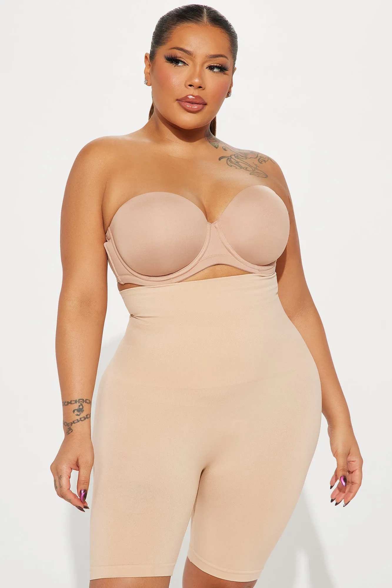 Body Right Thigh Shaping Shapewear Short 2 Pack - Nude/combo