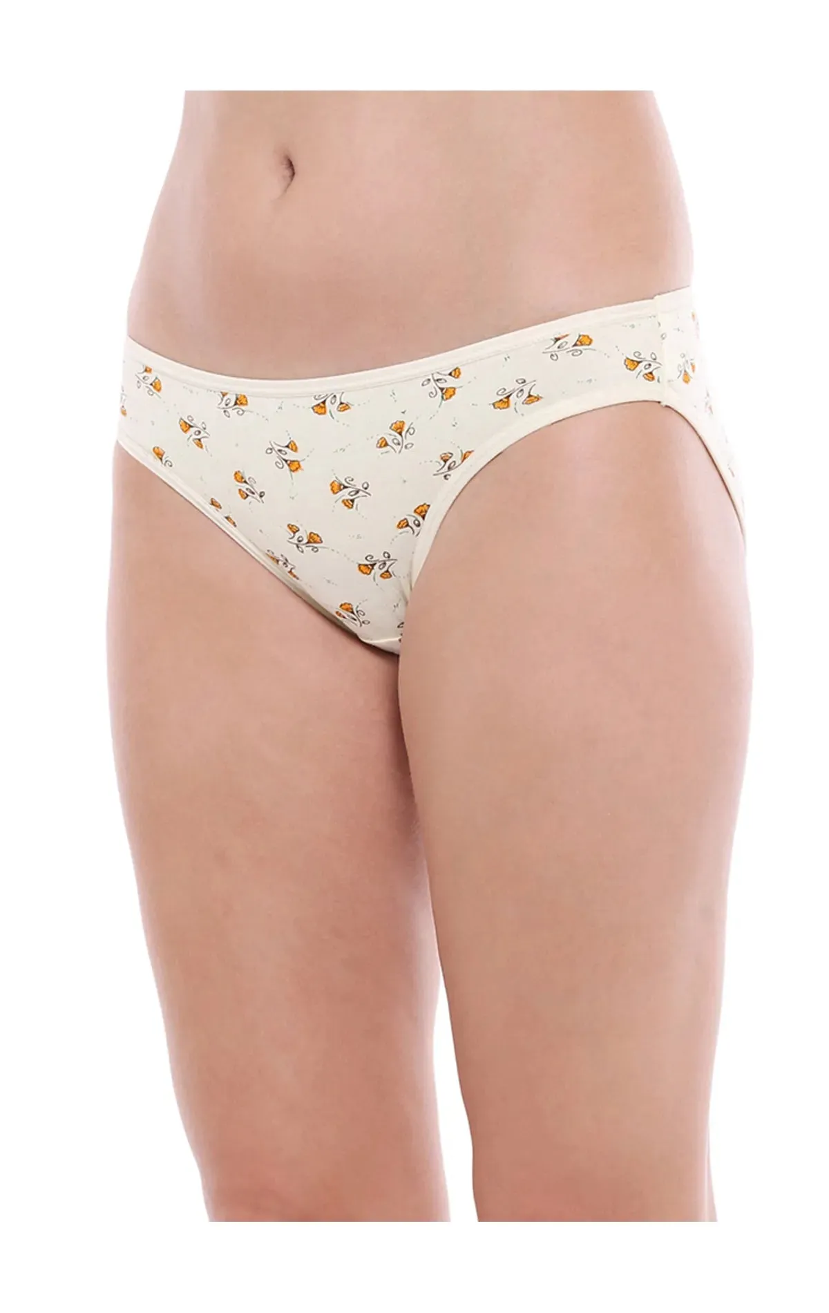 Bodycare 100% Cotton Printed High Cut Panty-12000