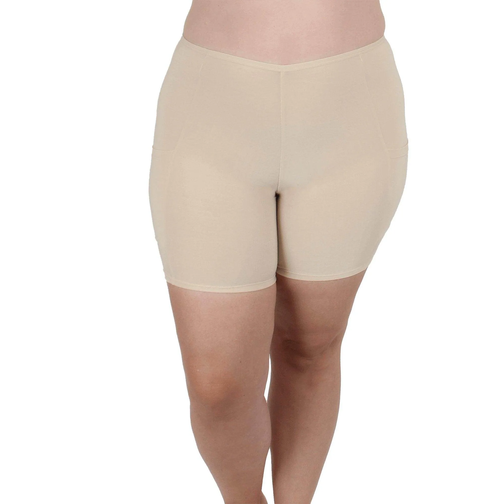 Cooling Slipshort with 2 Pockets 6" | Beige