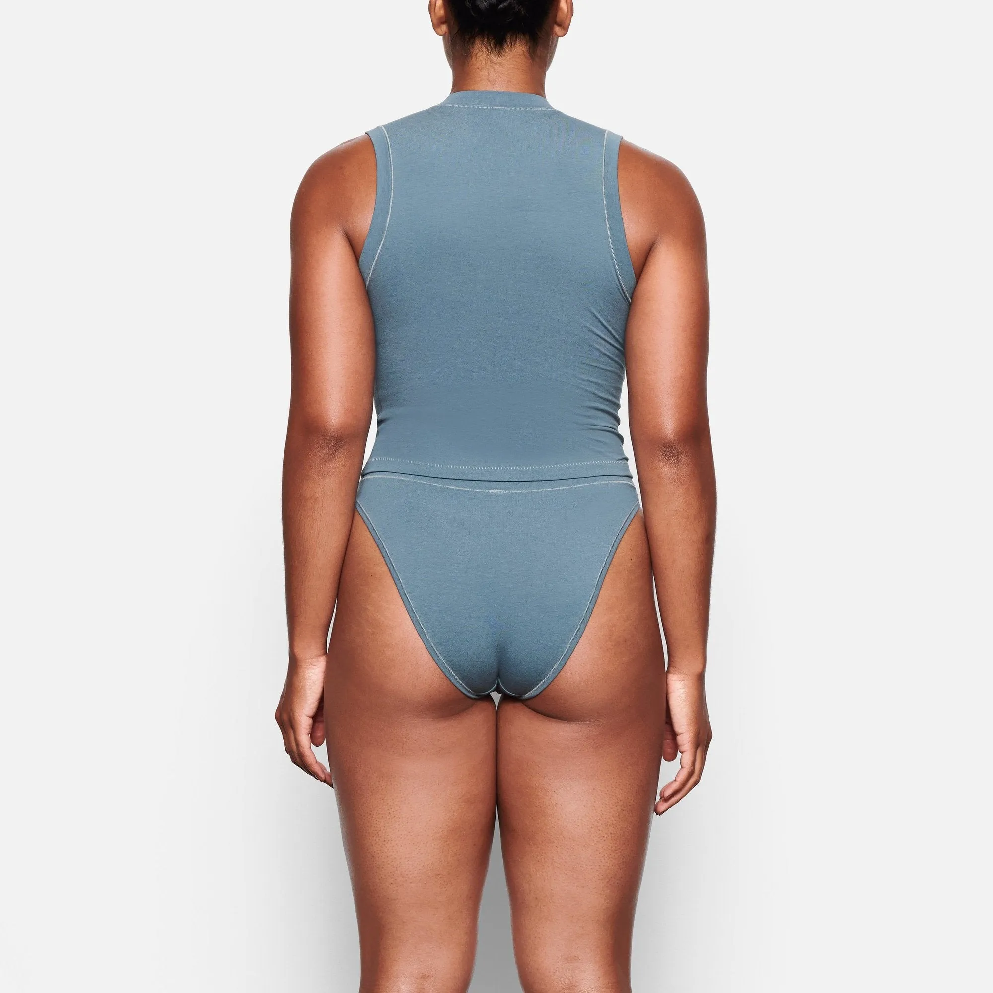 COTTON JERSEY CHEEKY TANGA | KYANITE
