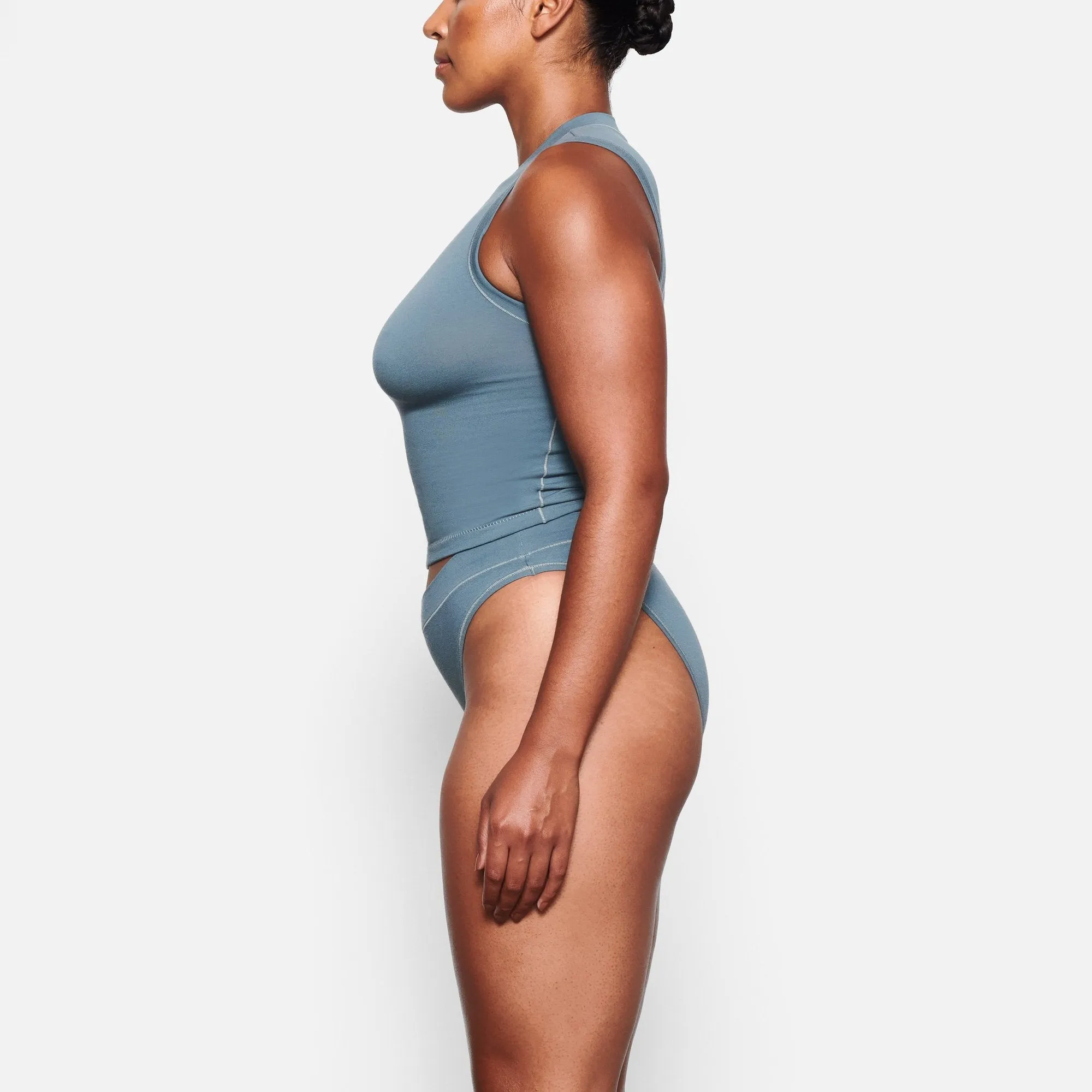 COTTON JERSEY CHEEKY TANGA | KYANITE