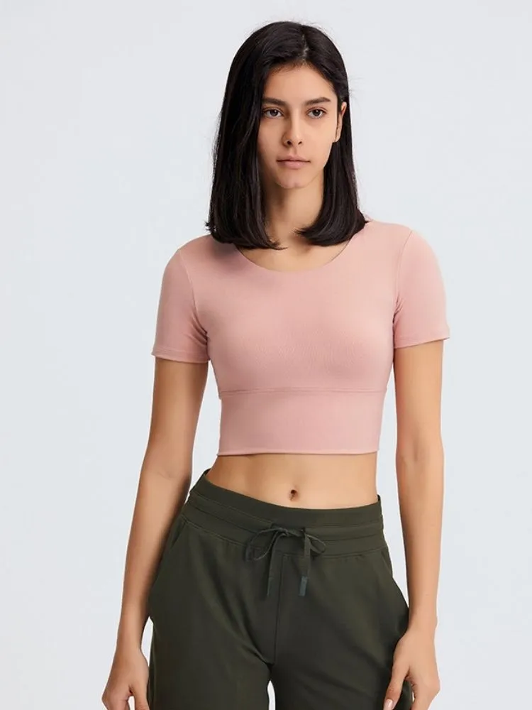 Crewneck Cropped T-Shirt - Women's
