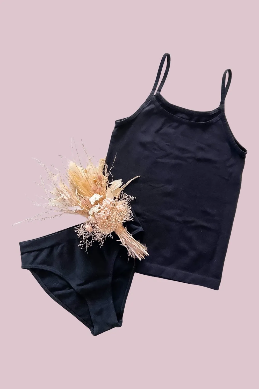 Luxe Girl Singlet - Black