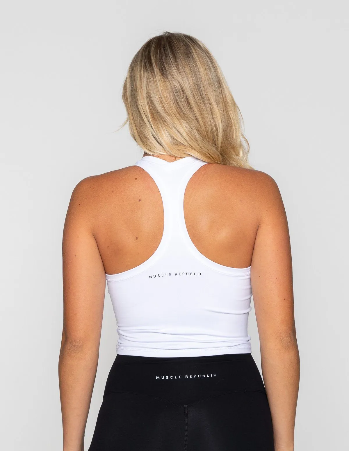 LUXE MIDRIFF TANK - WHITE