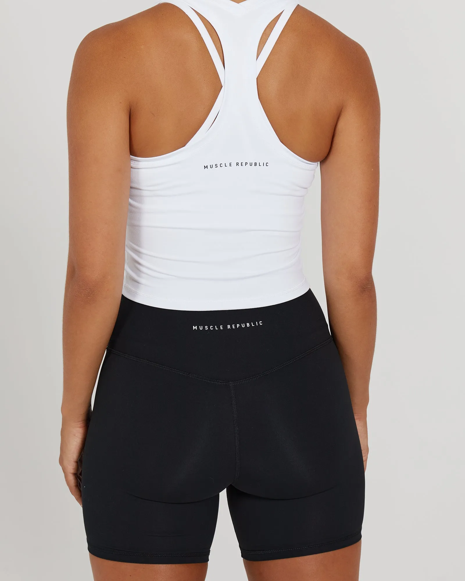 LUXE MIDRIFF TANK - WHITE