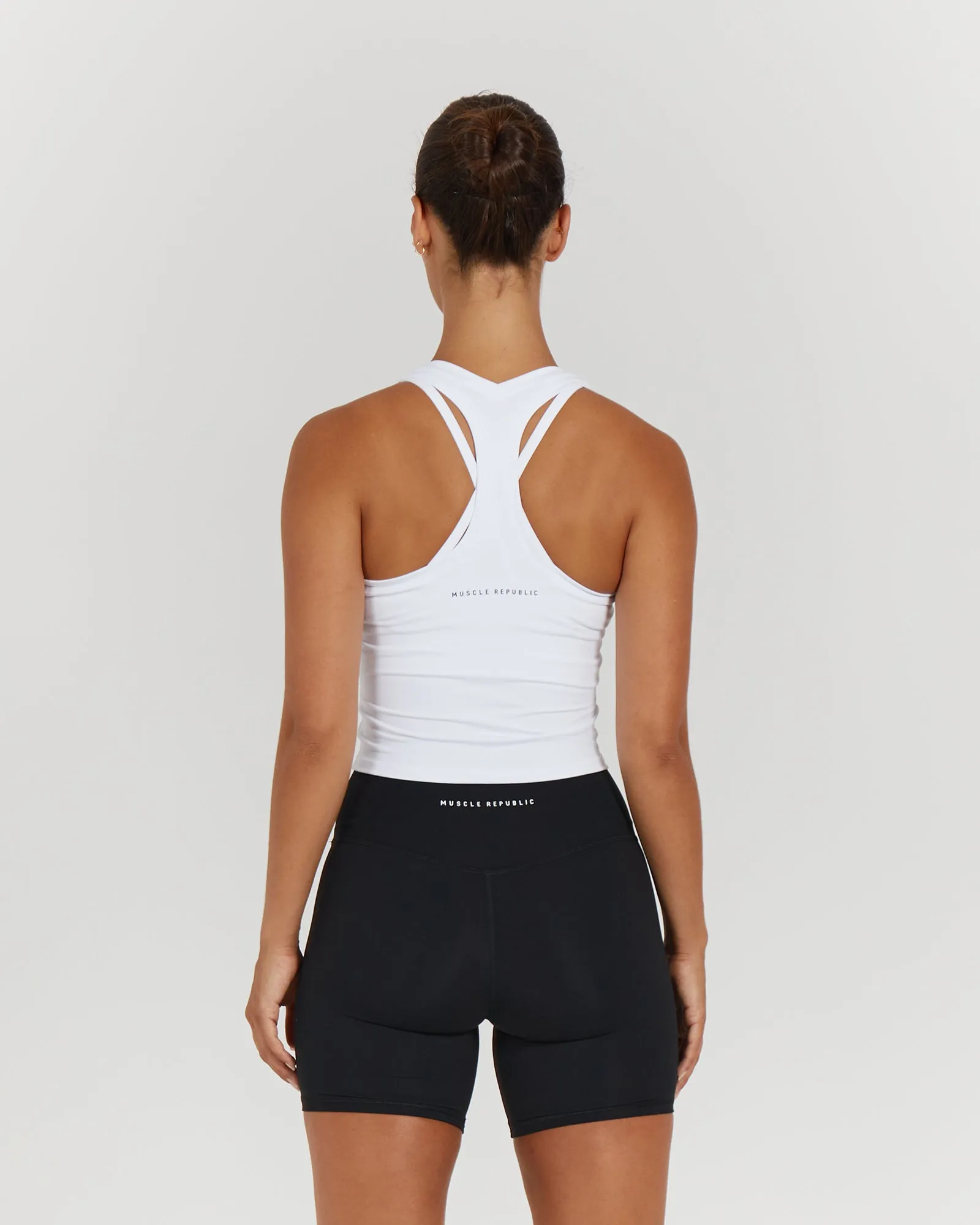 LUXE MIDRIFF TANK - WHITE