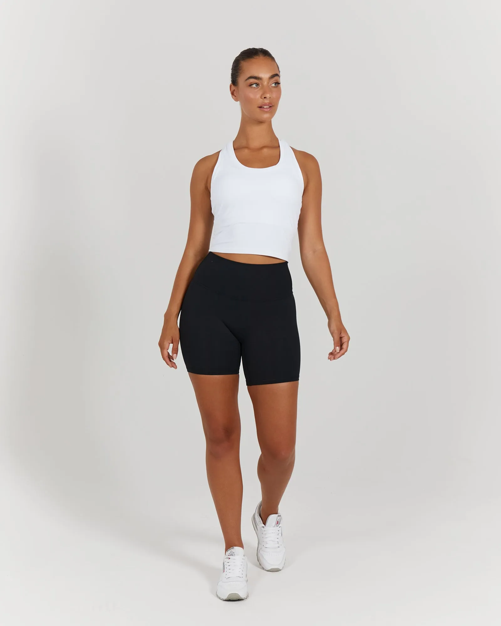 LUXE MIDRIFF TANK - WHITE