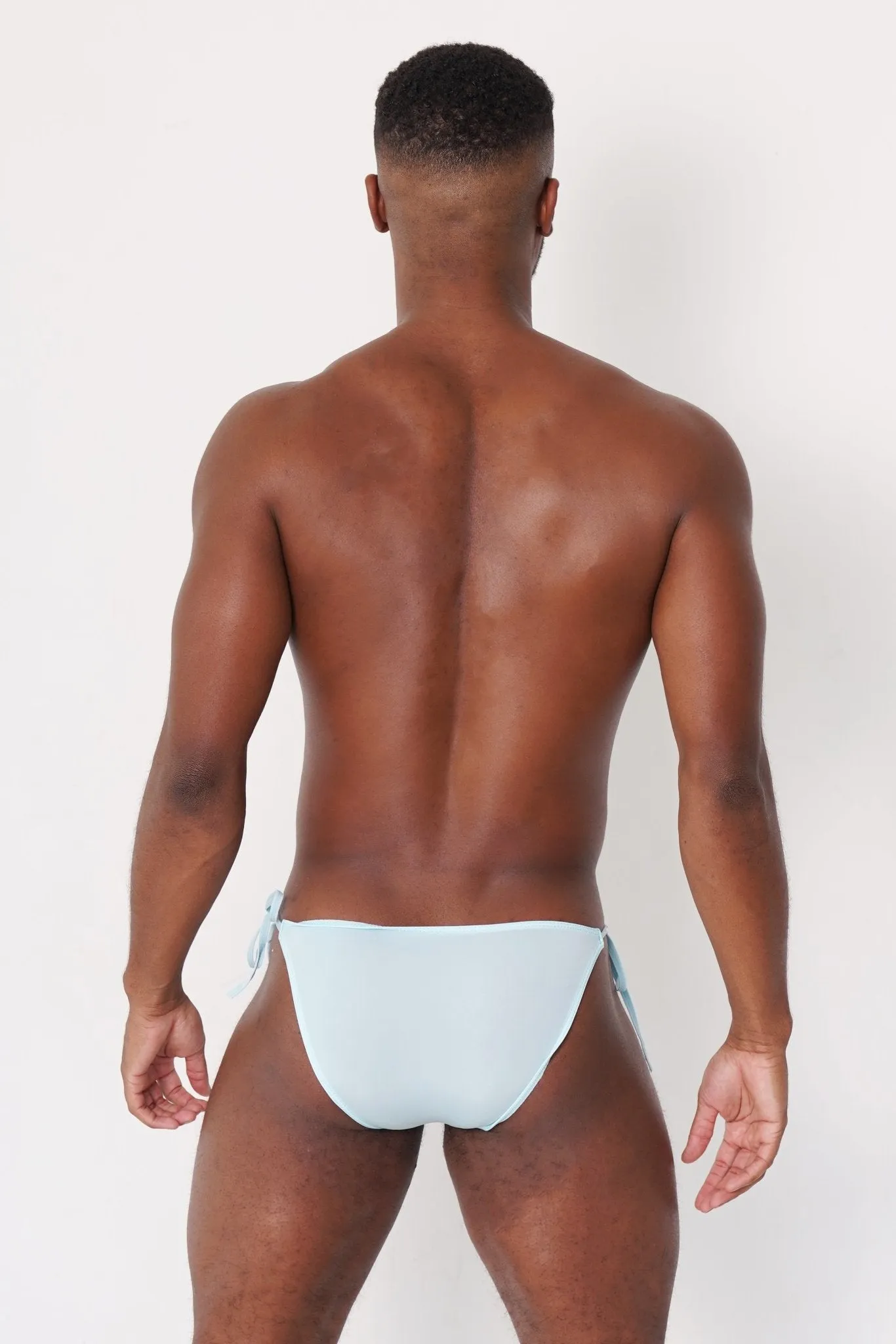 Men's Tie Side Powder Blue Bikini