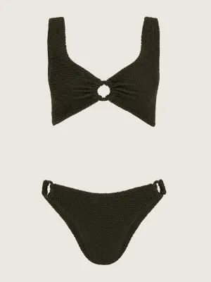 Metallic hhaki Hallie bikini