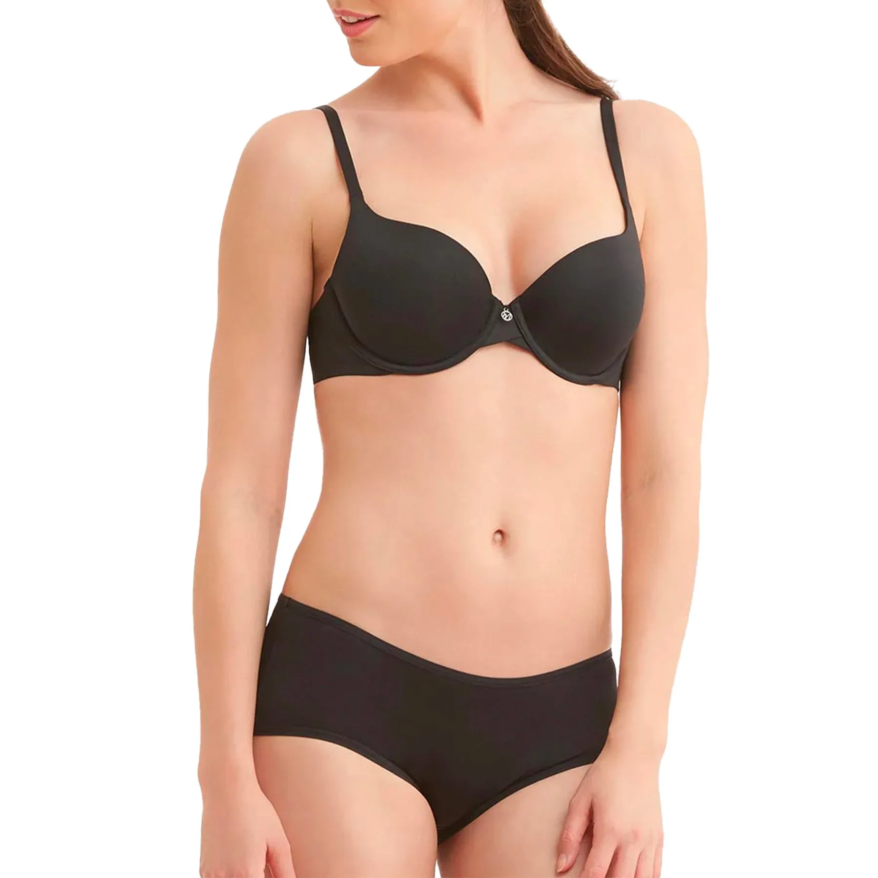 Pure Demi Cup T-Shirt Bra 9310 - Black