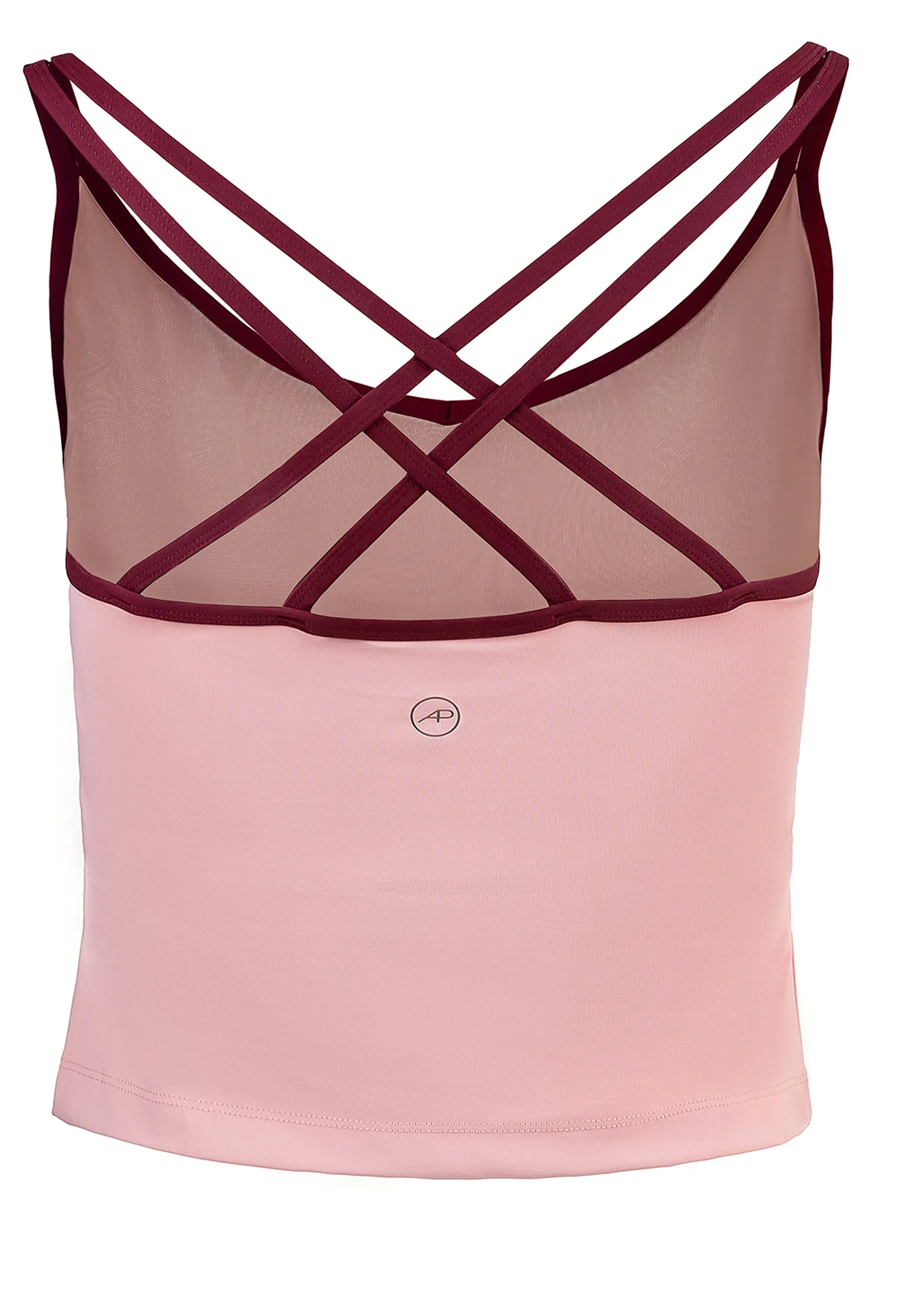 Spirit Tank Top mit integriertem BH – Rose Blossom