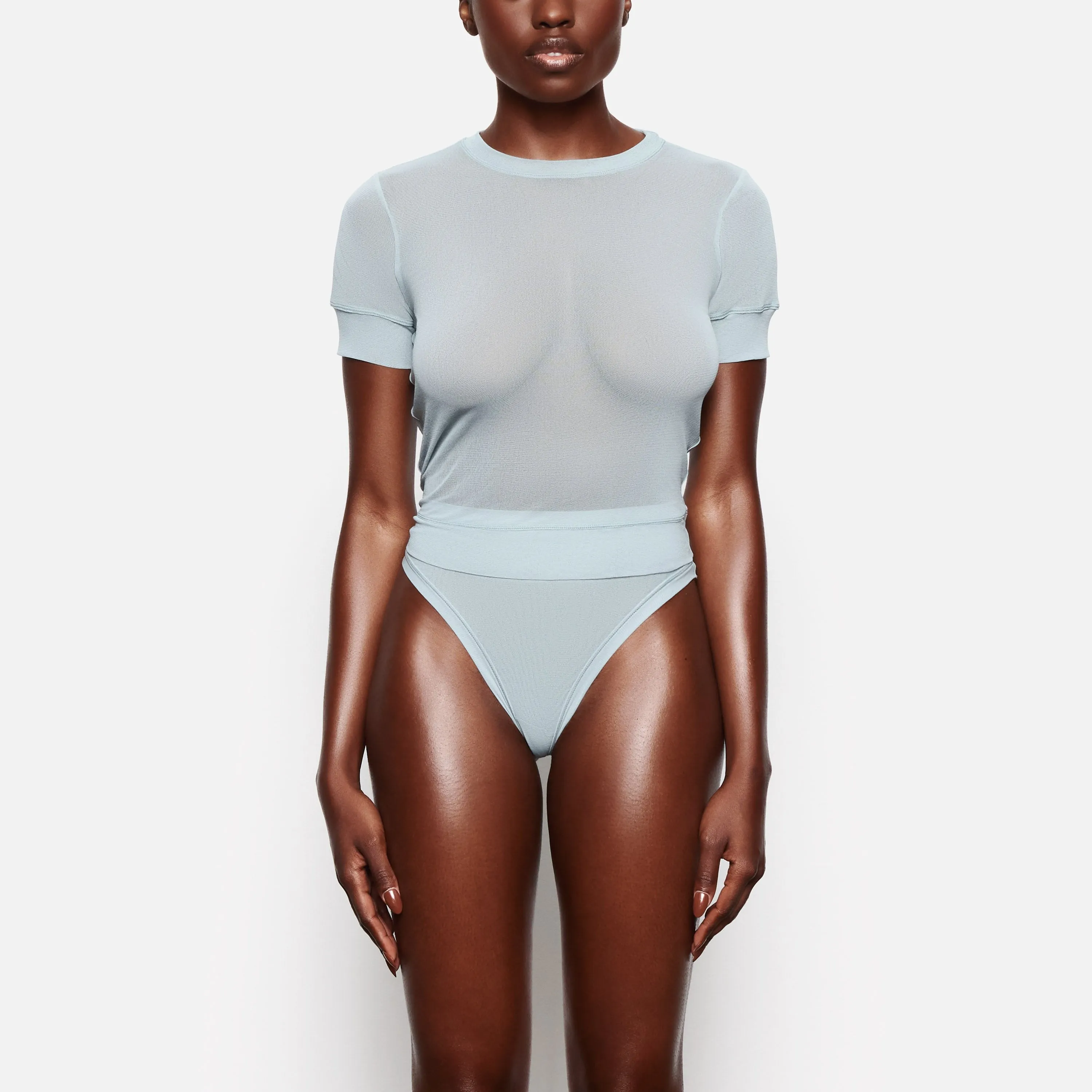 SUMMER MESH T-SHIRT | SKY