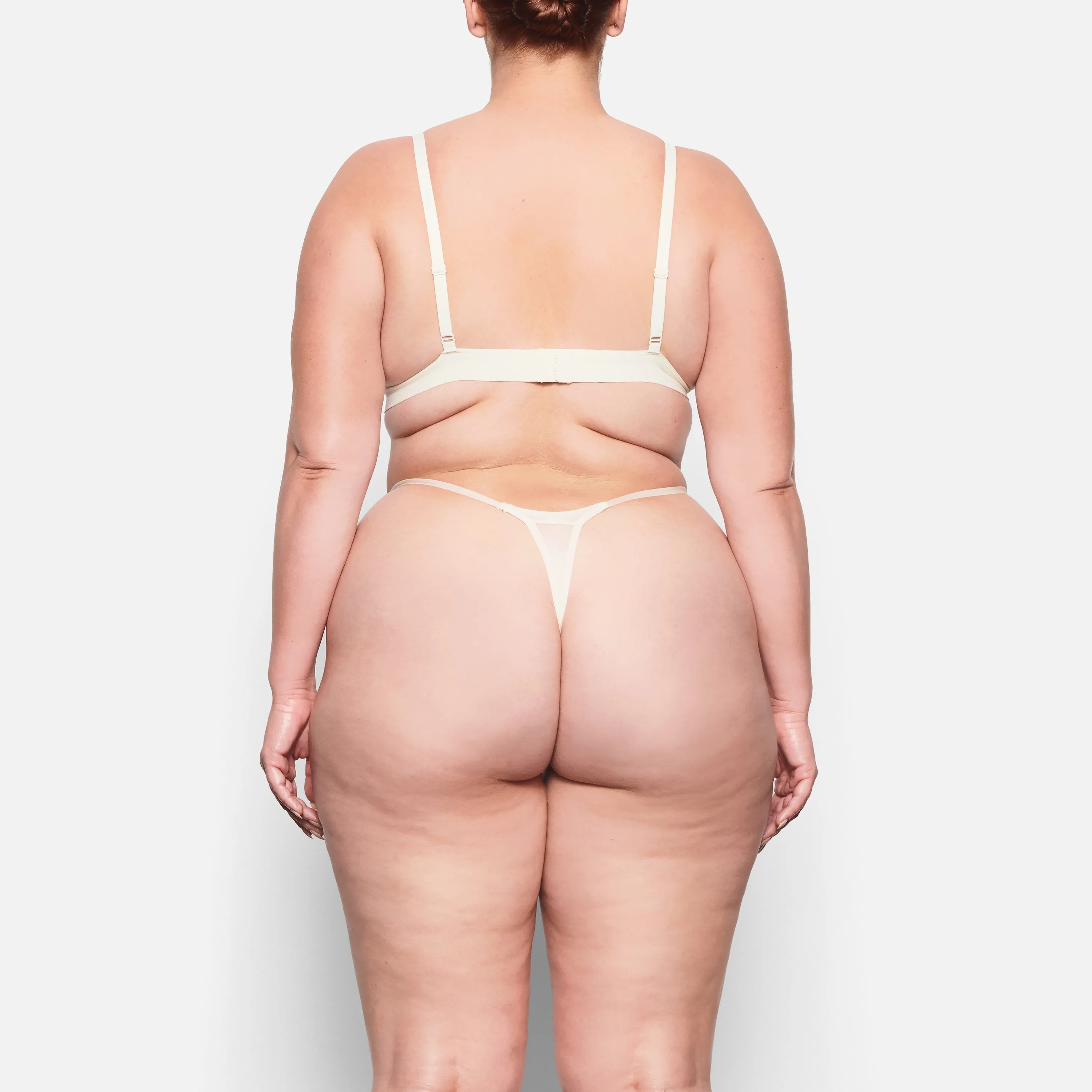 SUMMER MESH TRIANGLE BRALETTE | BONE