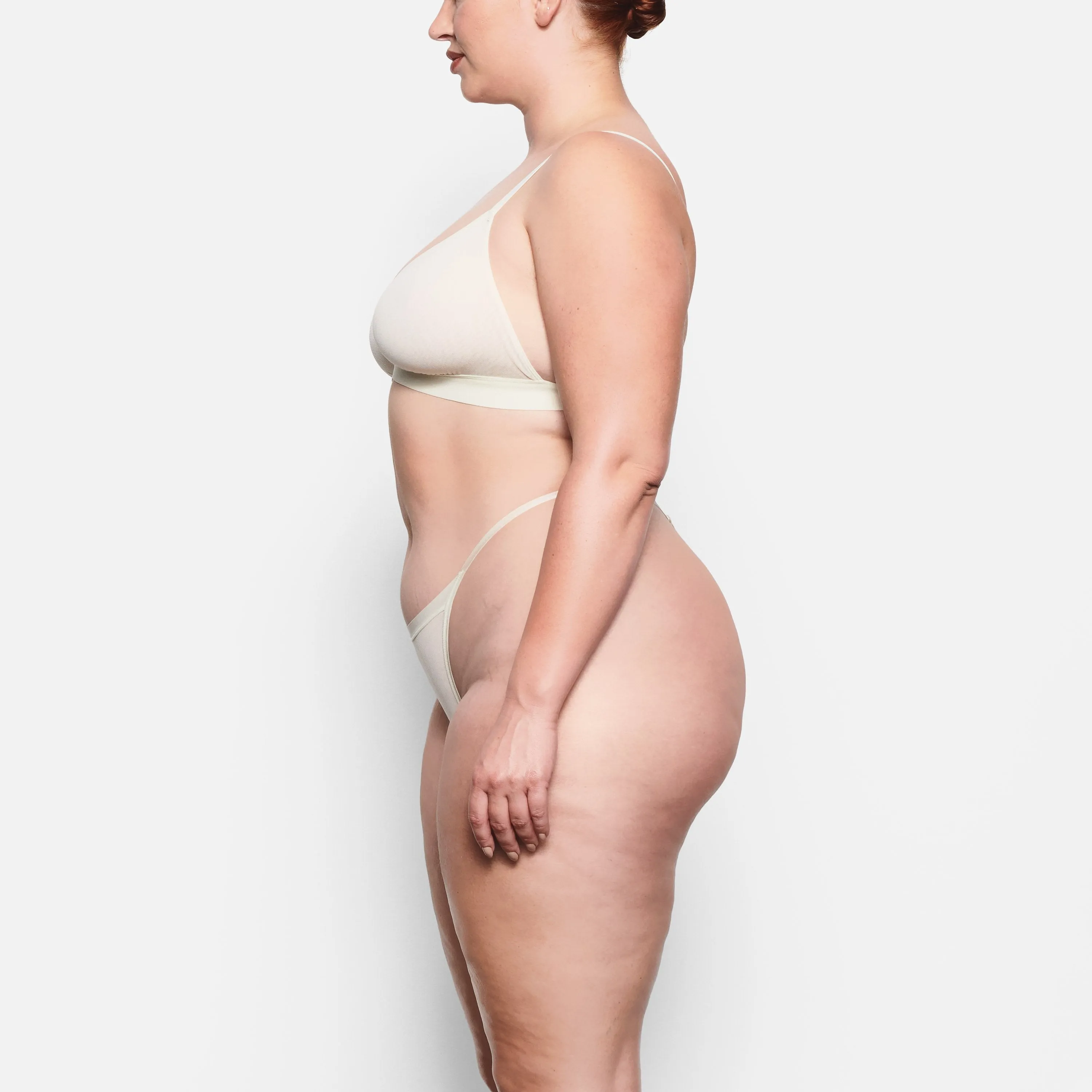 SUMMER MESH TRIANGLE BRALETTE | BONE
