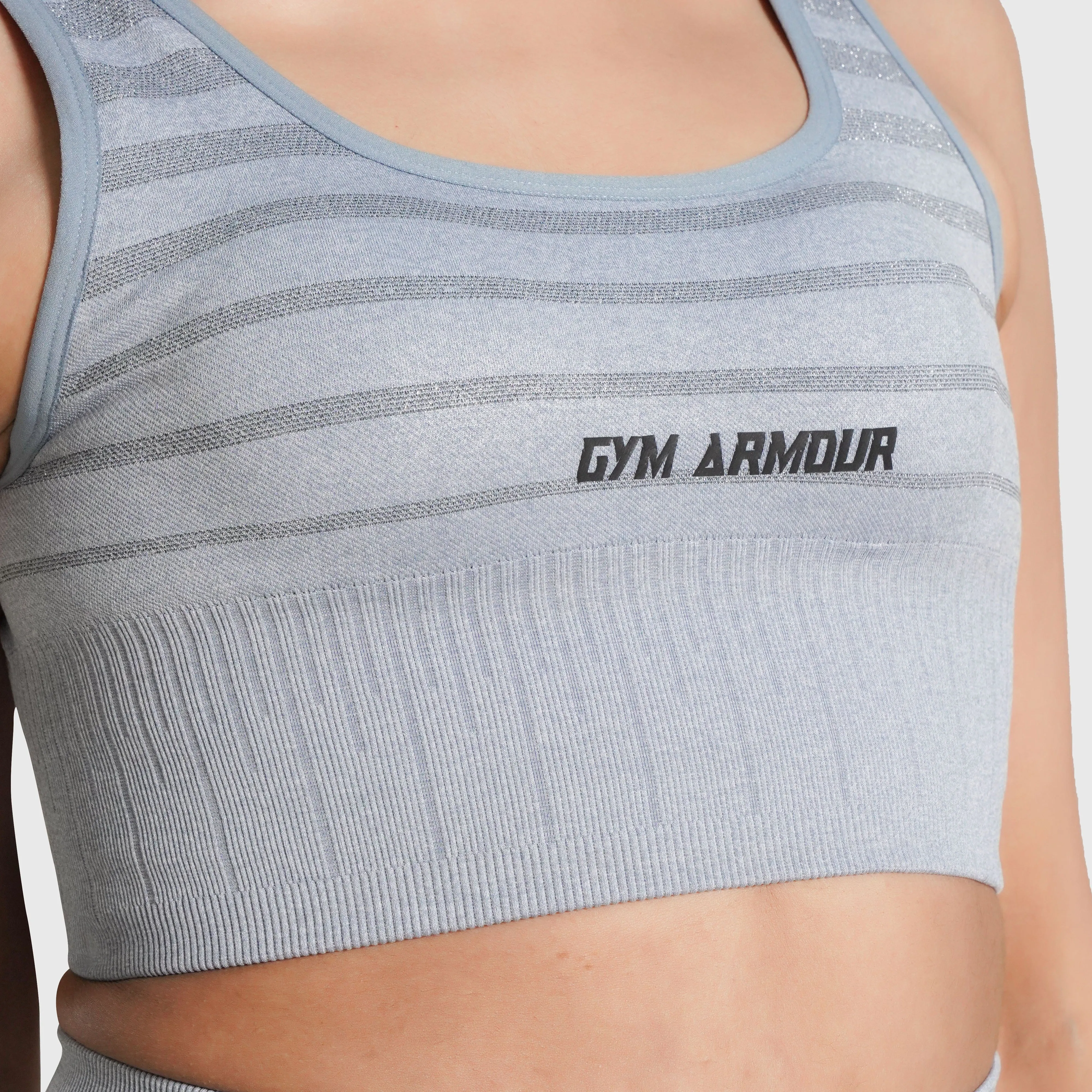 Tone Sculpt Seamless Sports Bra (Blue)