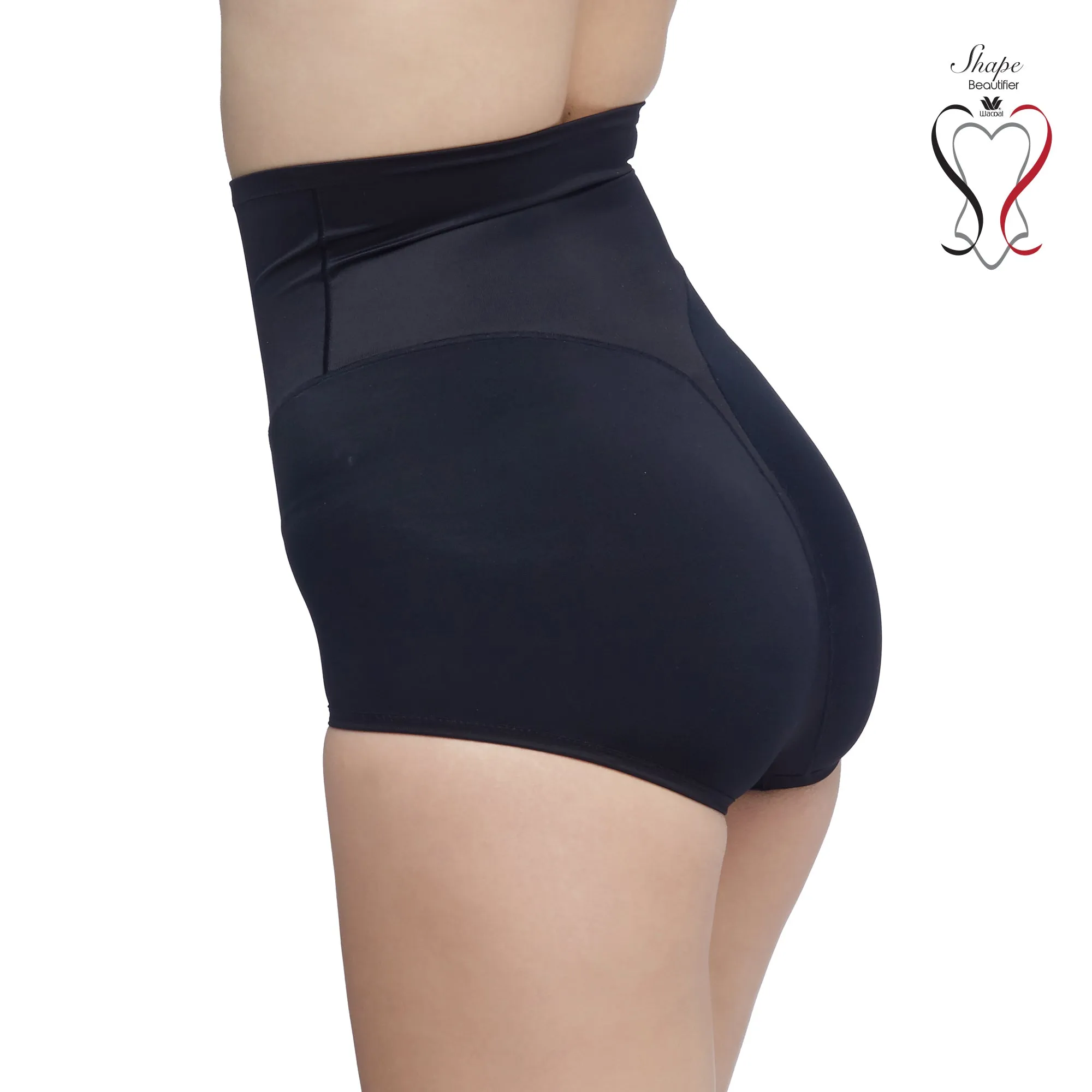 Wacoal Hips ชุดกระชับสัดส่วน กระชับหน้าทัองเอวสูง รุ่น WY1135 สีดำ (BL)