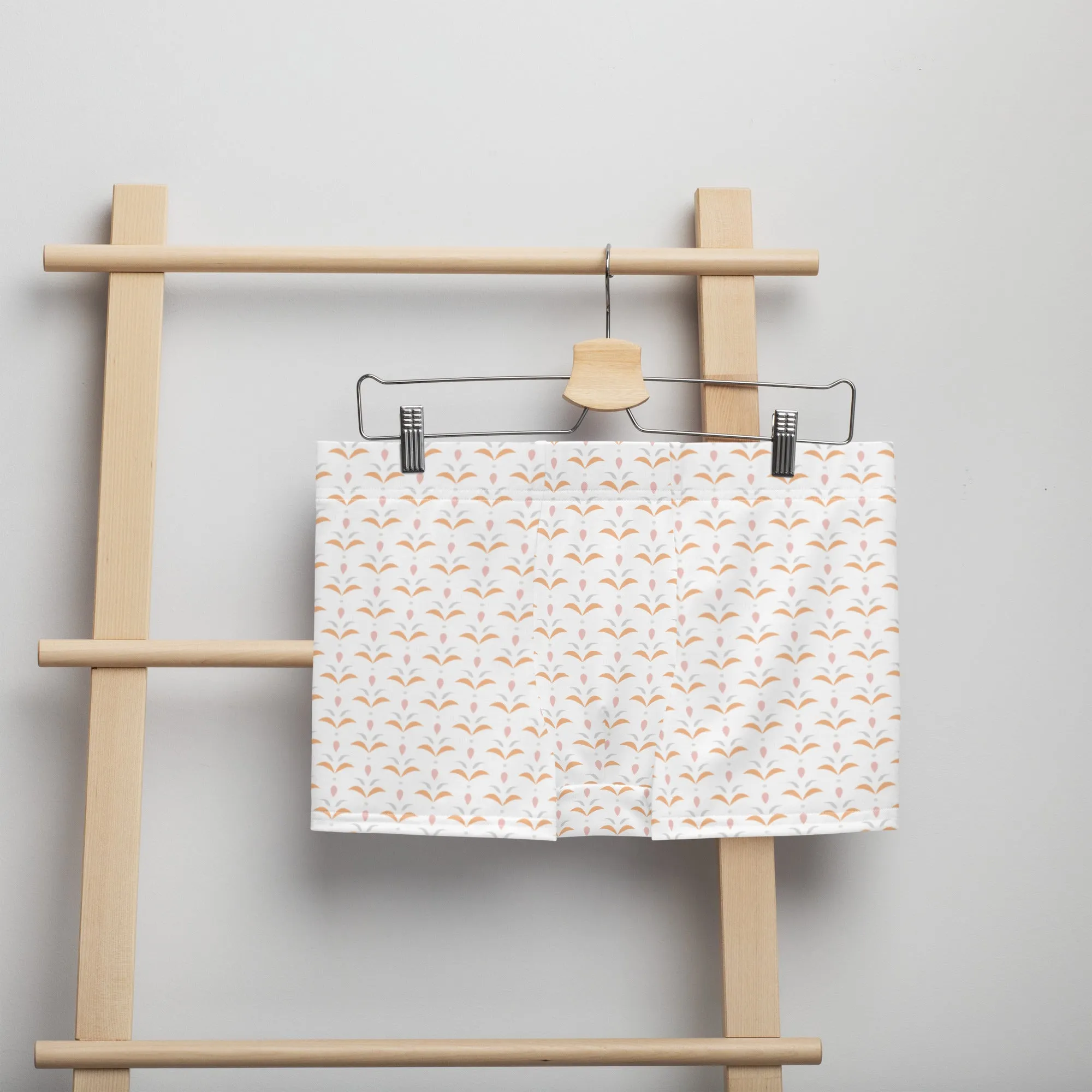 White seamless pattern boxer briefs for men