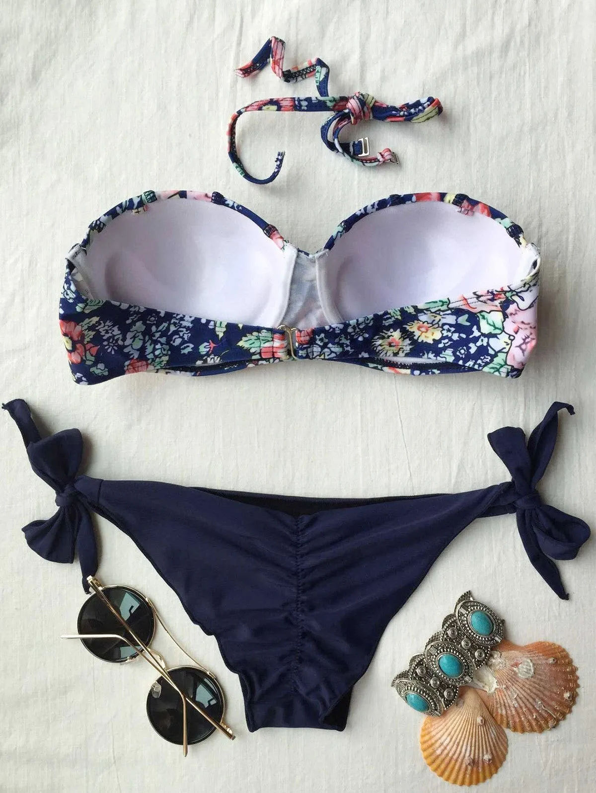 Women Printed Underwire Bikini Set